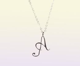 12P Monogram English Initial Alphabet A Tiny Letter Charm Metal pendant necklace for Engagement Lucky woman mother men039s fami4400546