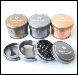 100 Original Sharpstone Version 20 Grinder Aluminium Alloy Herb Grinders Tobacco Crusher Grinder 4Layers 25inches herb grinder3562721