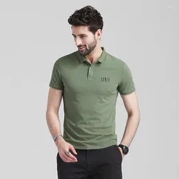 Men's Polos Picking Up Leaks In The Summer Korean Version Of Solid Short Sleeved Polo Shirt