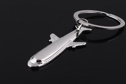 Handmade Airbus Aeroplane Keychains Passenger plane Pendant Travel Keyring Friendship Friend Jewelry2185682