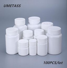 UMETASS Empty Medical Plastic Bottles with Lids Portable Pill tablets capsule container food grade 20ML30ML40ML50ML70ML T200814732487