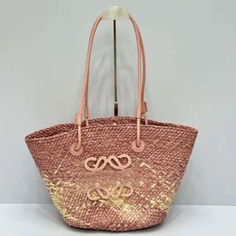 Totes Womens Handbag Luxury Tote Bag Designer Bags Woven Beach Rattan Purse Loewew Shoulder Wallet Capacity Wicker Panier Palm Crossbody Backpacks 2W9U