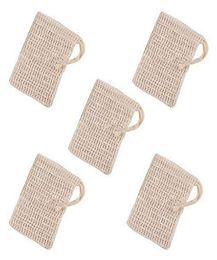 Natural Exfoliating Mesh Soap Saver Sisal Soap Saver Bag Pouch Holder For Shower Bath Foaming And Drying HHA14585725320