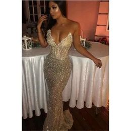 Evening Long Lace Strapless Mermaid Arabic Floor Length Formal Party Tail Prom Dresses Bc1051