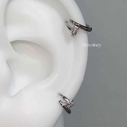 Trendy nail style earrings Minimalist and versatile design with diamond inlaid nails sensory earring with cart original earrings