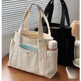 Diaper Bags Large Capacity Canvas Tote Bag Suitable for Work Handbag College Student Mori Department Hundreds of Matching Shoulder Commuting d240429