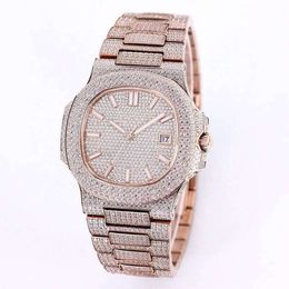 Brand New High Customised Iced Out Moissanite Stainless Steel Best Quality Diamond Watch For Men