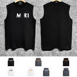 24ss new designer mens tank tops trendy brand sleeveless t shirts ZJBAM049 bold plain letter printed vest breathable and cool fashion clothes size S-XXL