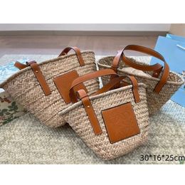 Totes Luxury Handbag Bag Womens Tote Handbags Designer Bags Fashion Basket Loe Woven Cross Body Open Beach Ladies Summer Backpacks 38T2