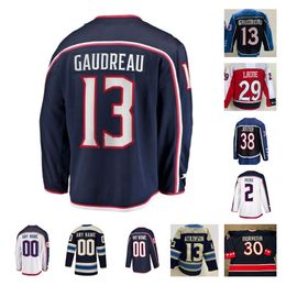 Columbus Hockey Jerseys Johnny Gaudreau Patrik Laine Zach Werenski Adam Fantilli Kirill Marchenko Ivan Provorov Dmitri Voronkov Erik Gudbranson Justin Danforth