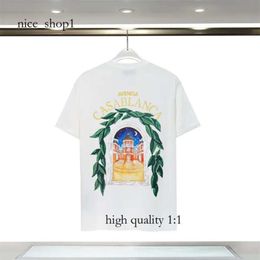 Casablanca Shirt Mens Designer T Shirts Luxe Tshirt Men Luxury Shirt For Men Top Oversized Tee Shirt Clothing Fashion Summer Crew Neck Short Sleeve 870