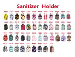 30ML 103x6cm Party Favour Neoprene Hand Sanitizer Alcohol Soap Bottle Holder with Keychain Bags Key Rings7118129