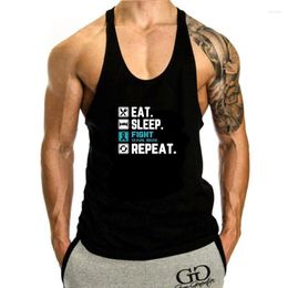 Men's Tank Tops Men Top Fight Sexual Eat Sleep Repeat Shir Women