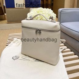 Loro Piano LP LorosPianasl Lp19 Luxury designer handbags bags shoulder 2023 New Backpack Womens Korean Lychee Grain Cowhide Large Capacity Carrying Bag Tide 9F KRU6