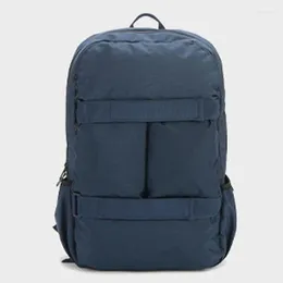 School Bags Solid Colour Casual Versatile Backpack Fashionable Large Capacity Outdoor Travel Bag For Both Men And Women