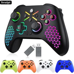 24G For SeriesSwitchAndroidPC Video Game Controller Six Axis Vibration RGB Gamepad Control Console Joystick 240418