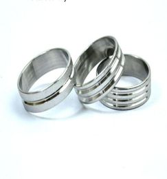 50Pcs Silver Stainless Steel Fashion Mens Women Jewellery Ring Wedding Party Gift Rings Whole Lots 3Ohm77876998