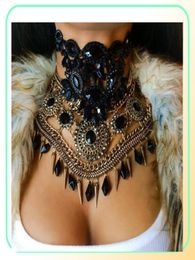 Dvacaman Brand 2017 Black Big Chokers For Women Boho Party Maxi Statement Necklace Collar Jewellery Gift Femme Bijoux L80 J2170282