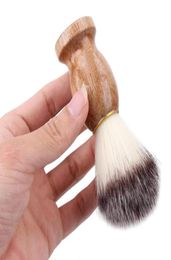 Men Shaving Brush Badger Hair Barber Salon Facial Beard Cleaning Appliance Shave Cleaner Tool Razor Brush Wood Handle 4073871