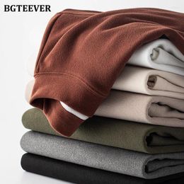 Women's T Shirts BGTEEVER Thicken Half Collar Thermal Clothing Shirt Women Slim Fit Autumn Winter Bottoming Pullovers Female Warmer T-shirt