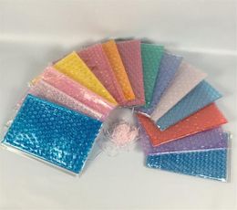 PVC Bubble Bag Colorful Reusable Mailer Zipper Gift Packaging Bags Shockproof Sealed Bubble Film Zip Pouch3738252