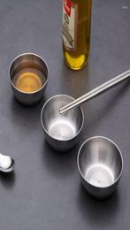 Bowls 105pcs Stainless Steel Small Sauce Dish Kitchen Sushi Vinegar Soy Plate Home Tableware Seasoning Tray5339716