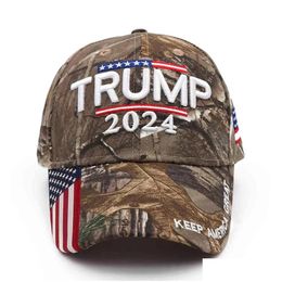 Banner Flags President Donald Trump 2024 Ball Hat Baseball Caps Designers Summer Hats Women Mens Snapback Sports Jogging Outdoor Beach Dh2V5