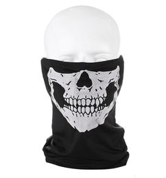 Fashion Skull Skeleton Mask Halloween Scarf Outdoor Bicycle Multi Function Neck Warmer Ghost Half Face Cosplay Chic Motorcycle Scr5449147