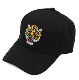 Men Women Adjustable Tiger Head Embroidered Cotton Baseball Hat Fashion Hip Hop Cap5630392