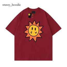 Top T Shirt Woman Drawdrew Men Designer T Shirt Smiley Sun Playing Cards Tee T Shirt Graphic Tee Tshirt Summer Drawer Clothe Short Sleeve Casual Shirts 3472