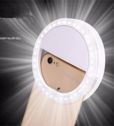 Makeup Mirror LED Mobile Phone light Artifact Pro Lady 36Pcs LED Beads Pography Light Beauty Tools For Po fill light8175124