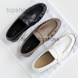 The Row Original and TR Shoes Spring shoes Summer Pure New Fashion Genuine Leather Single Casual Slip on Lefu Women N6HH 1DK7