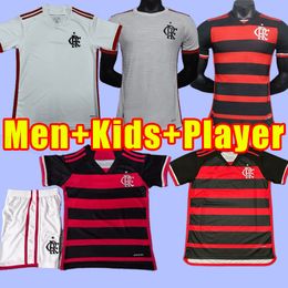 Flamengo soccer jerseys 2024 2025 Outubro Rosa fans player David Luiz DIEGO E.RIBEIRO GABI 24/25 football shirts VIDAL PPEDRO DE ARRASCAETA men kids child adult