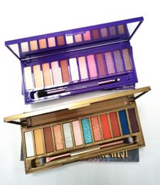 Newest Makeup WILD WEST 12 Colours Eyeshadow with brush ULTRAVIOET palettes Matte shimmer Eye shadow Palette cosmetic DHL5237276