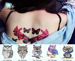 1912cm Temporary fake tattoos Waterproof tattoo stickers body art Painting for party decoration etc mixed cat owl deer8550208