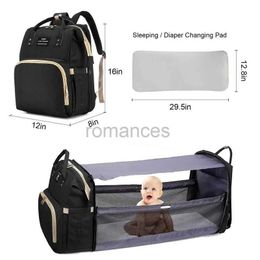 Diaper Bags Mommy Bag Crib Stroller Backpack Lightweight Mother and Baby Multifunctional Large Capacity Mom Bed New Portable d240430