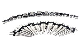 Stud Gauge 36pcsset 316l Steel Tapers And Tunnels Ear Stretching Kit Body Jewelry7385316