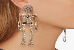 Woman Designer Earrings Diamond Dangle Drop Errings Halloween Big Earrings Luxury Trendy Jewellery Hip Hop Fashion Charms Bling Acce9558896