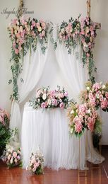 Party Wedding Arch Decor Flower Ball Window Artificial Flower Wall Arrangement Event Stage Backdrop Flower Row Table Centrepiece 29740992