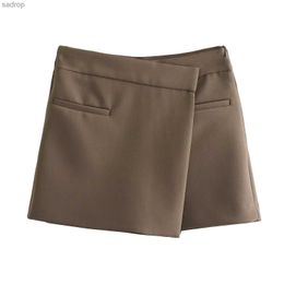 スカートトラフレディススプリントハイウエストボディショートパンツコルトスracortivos para mujer solid calca femina inszar short trf xw