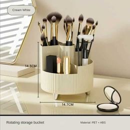 Cosmetic Organiser Lipstick Luxury Bracket 360 Storage Container Makeup Brush Rotating Box Q240429