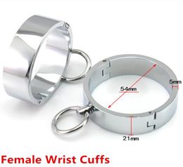 New Female Metal Wrist Cuffs Restraints Bondage Slave In Adult Games Fetish Sex Toys For Women2382066