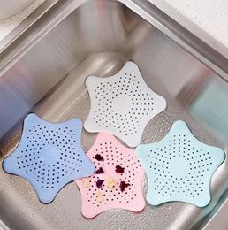 Creative Kitchen Bathroom Sea Star Sucker Sink Floor Drain Strainer Stopper Antiged Sewer Outfall Hair Filter4357500