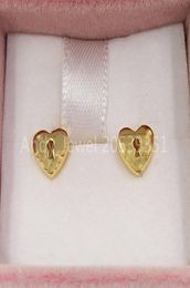 Bear Jewellery 925 Sterling Silver earrings Stud San Valentine Gold Vermeil Earrings Fits European Style Gift 0153030009323496