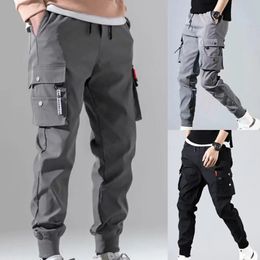 Men Cargo Tactical Pants Work Combat Multi-pockets Casual Training Trousers Overalls Clothing Joggers Hiking Mens Cargo Pant 1PC 240429