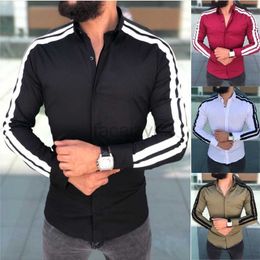 Camicie casual maschili Nuovo stile Sleeve a maniche lunghe da uomo camicie casual moda più camicie di dimensioni