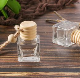 Car perfume bottle car pendant perfume ornament air freshener for essential oils diffuser fragrance empty glass bottle DH95853345830