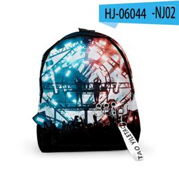 Backpack Hip Hop Backpacks School Bags SLANDER 3D Print Oxford Waterproof Key Chain Accessories Teenager Boys Girls Cute Small