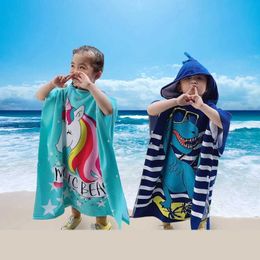Towels Robes Newborn packaging blanket cartoon childrens hooded baby bath towel baby bath towel cotton boy beach towel hatL2404