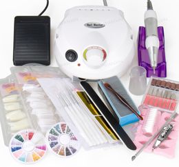 Whole 2016 New Nail art tools set 30000RPM Electric Nail art Drill Machine Nail Art Tool Kits Sets9924365